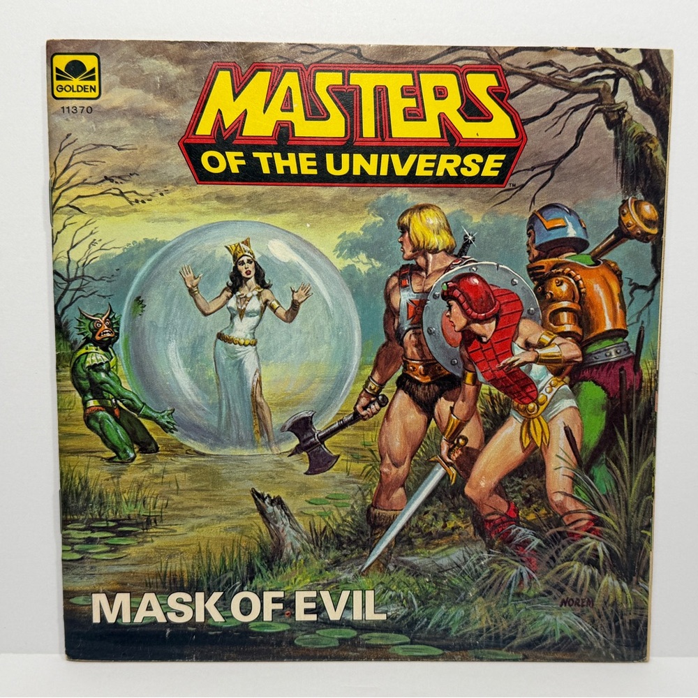 Masters of the Universe: Mask of Evil He-man MOTU 1984 Golden Books Heman